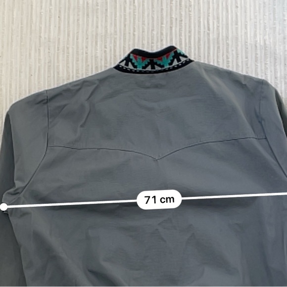 Vintage Tyrol Native Aztec Print Gray Bomber Jacket - Picture 6 of 6